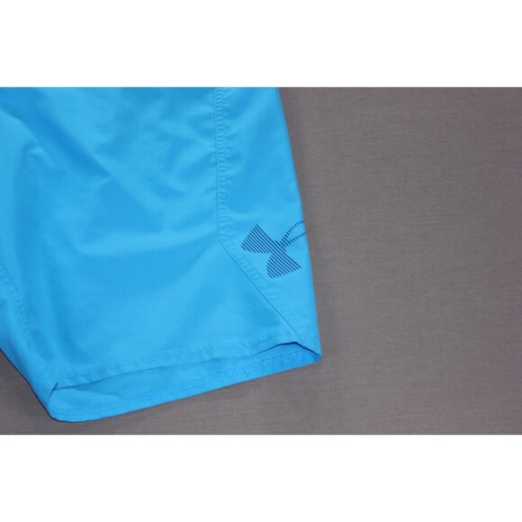 Under Armour Mania Boardshorts Blue Mens storm Drawstring Heatgear Sz 36 - Picture 2 of 9